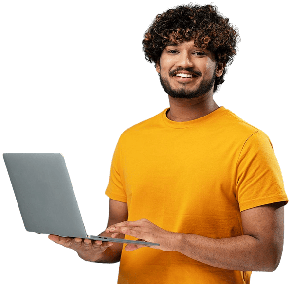 Person with laptop